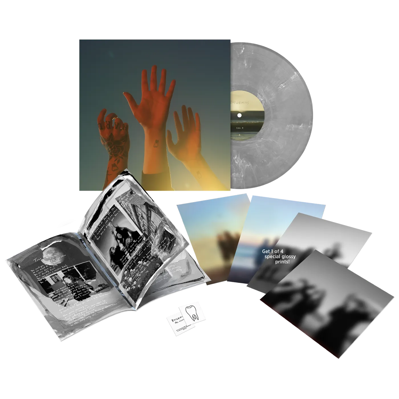 boygenius the record vinyl lp [ltd-edition silver vinyl]