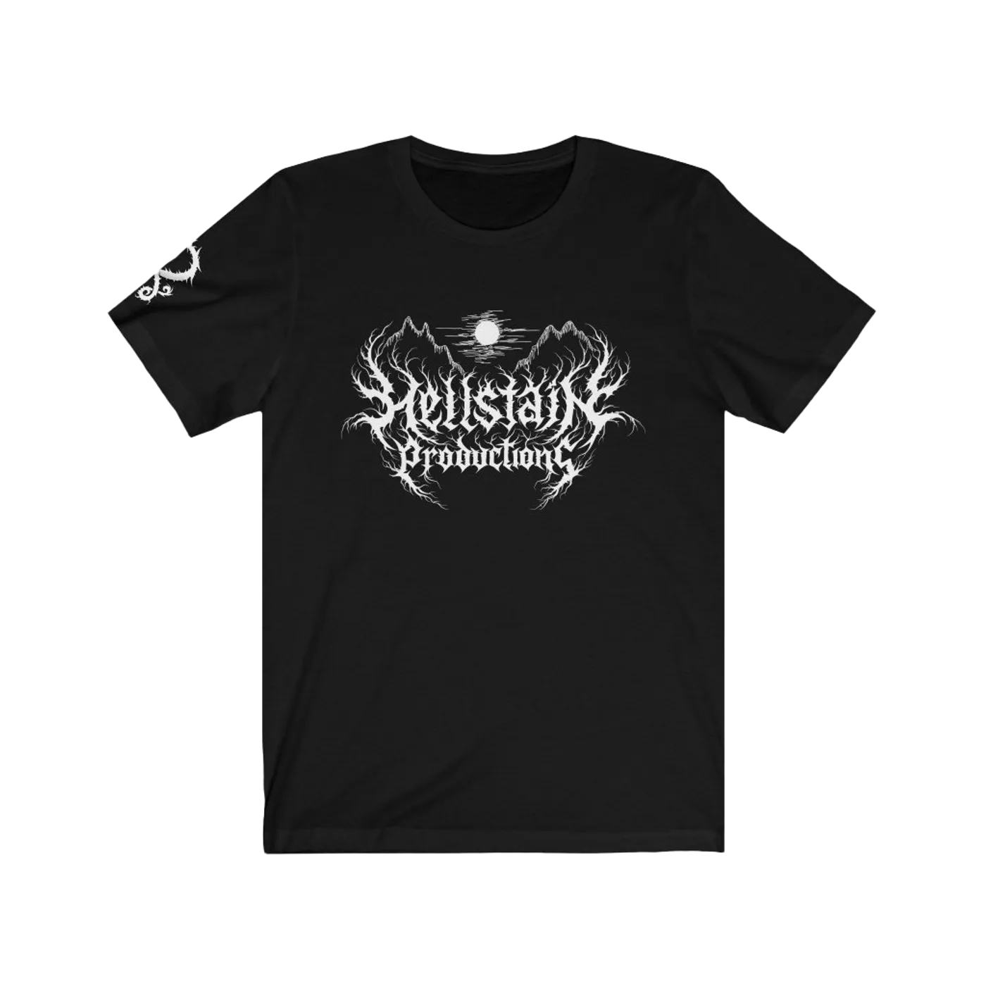 Hellstain Production Hellstain Black Metal Logo Tee