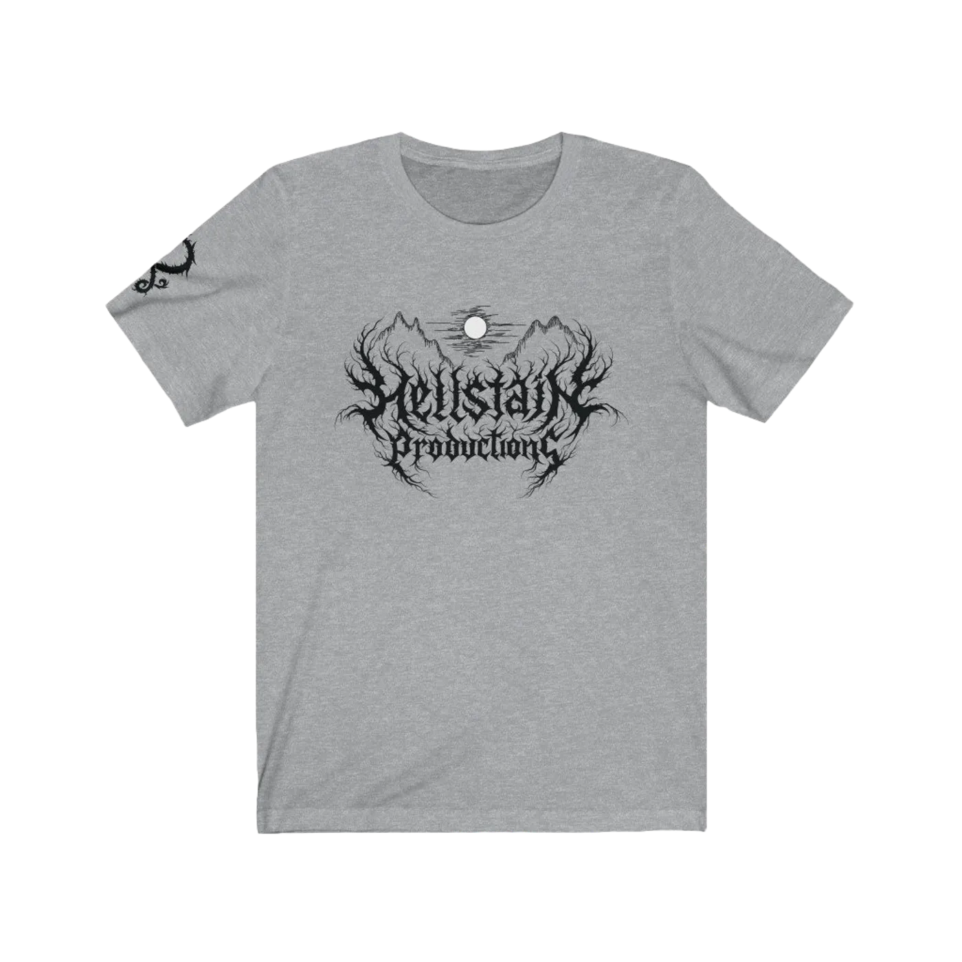 Hellstain Production Hellstain Black Metal Logo Tee
