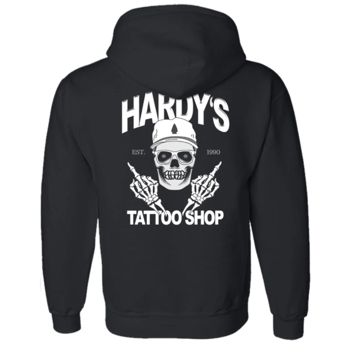 HARDY Black Tattoo Shop Hoodie