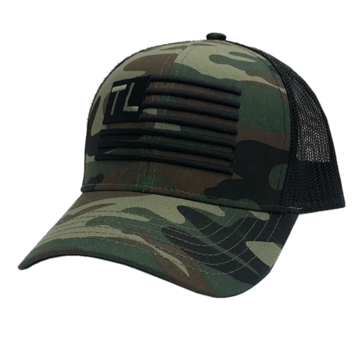 Tracy Lawrence Camo and Black Flag Ballcap