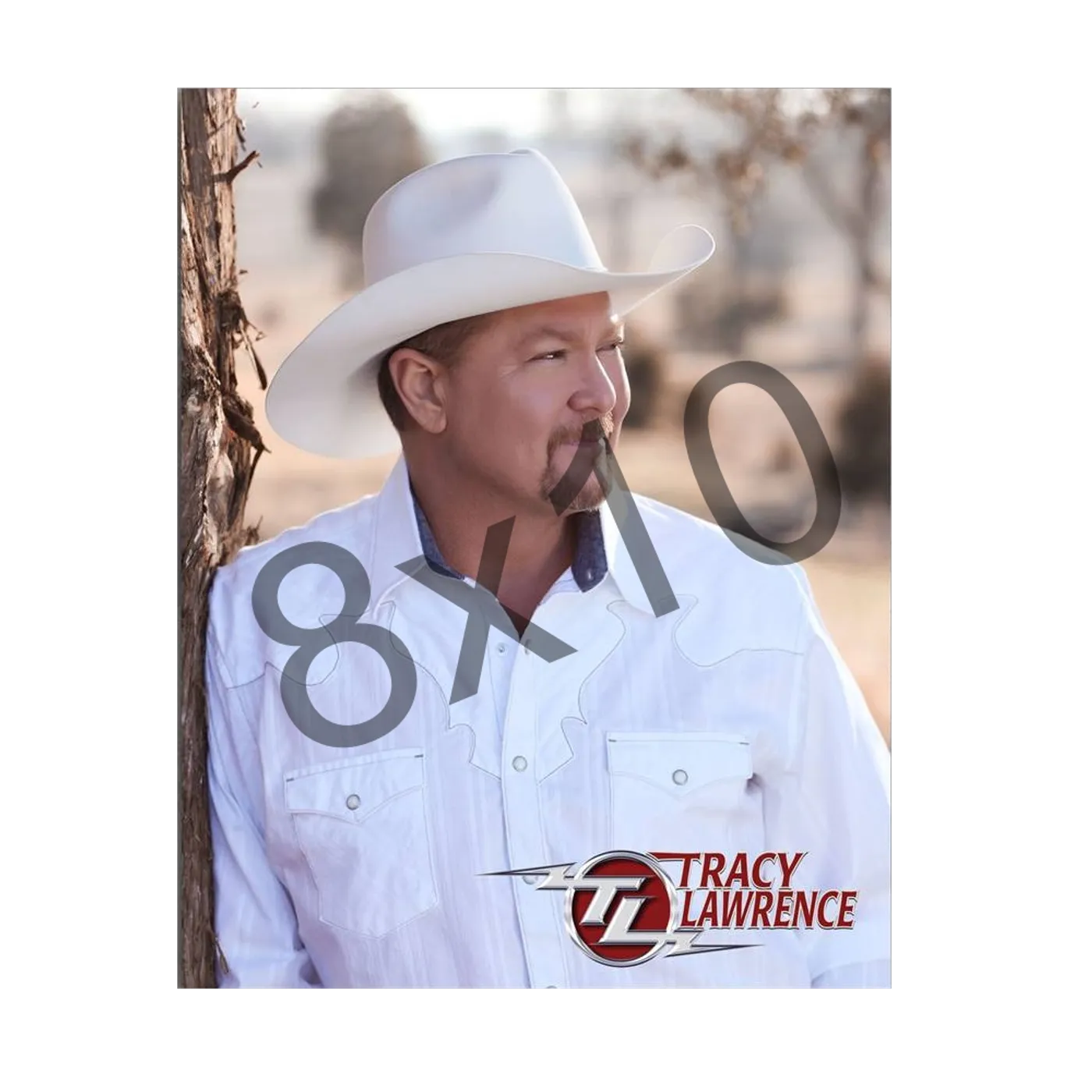 Tracy Lawrence in White Shirt 8x10 Photo