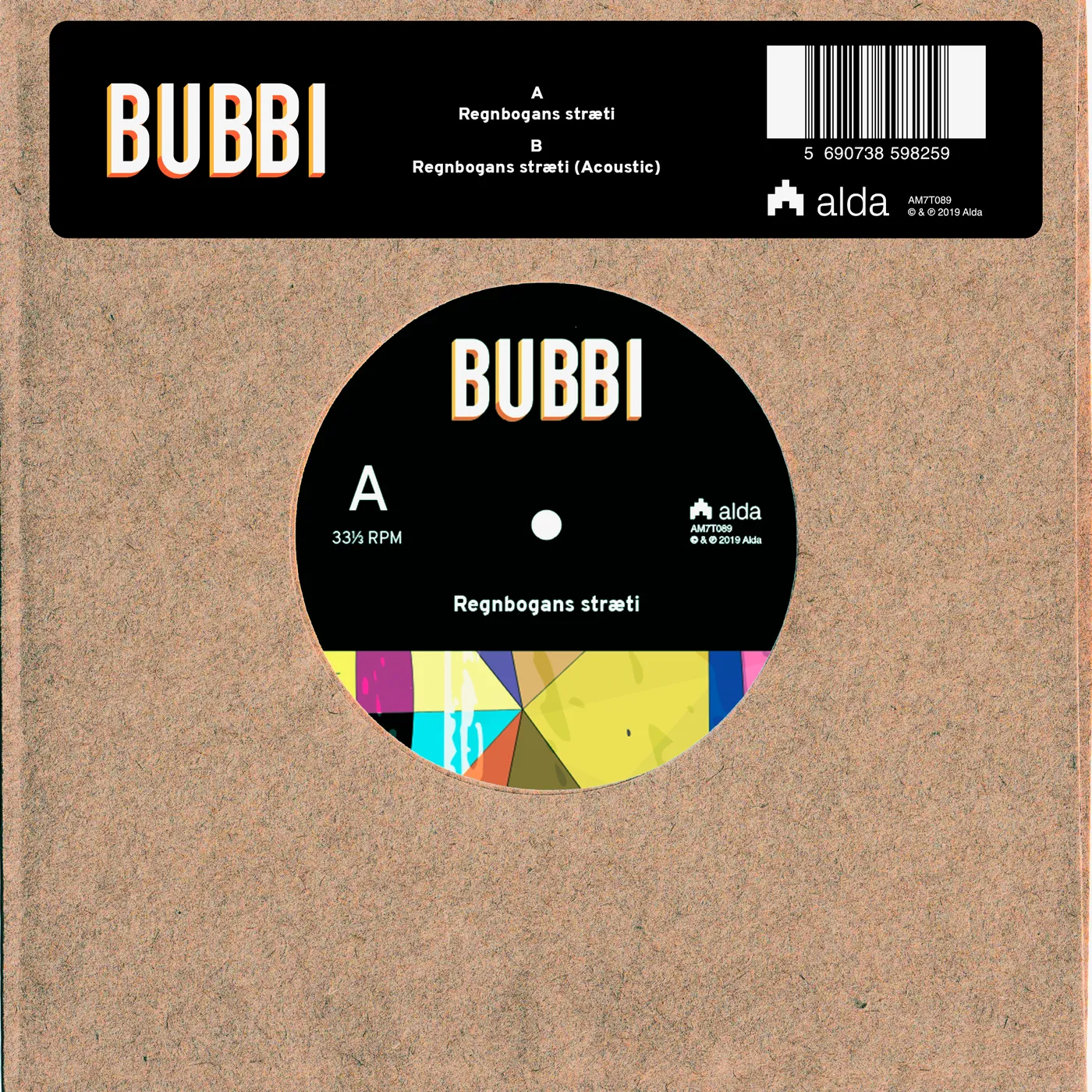 Bubbi Morthens Bubbi - Regnbogans stræti (7")