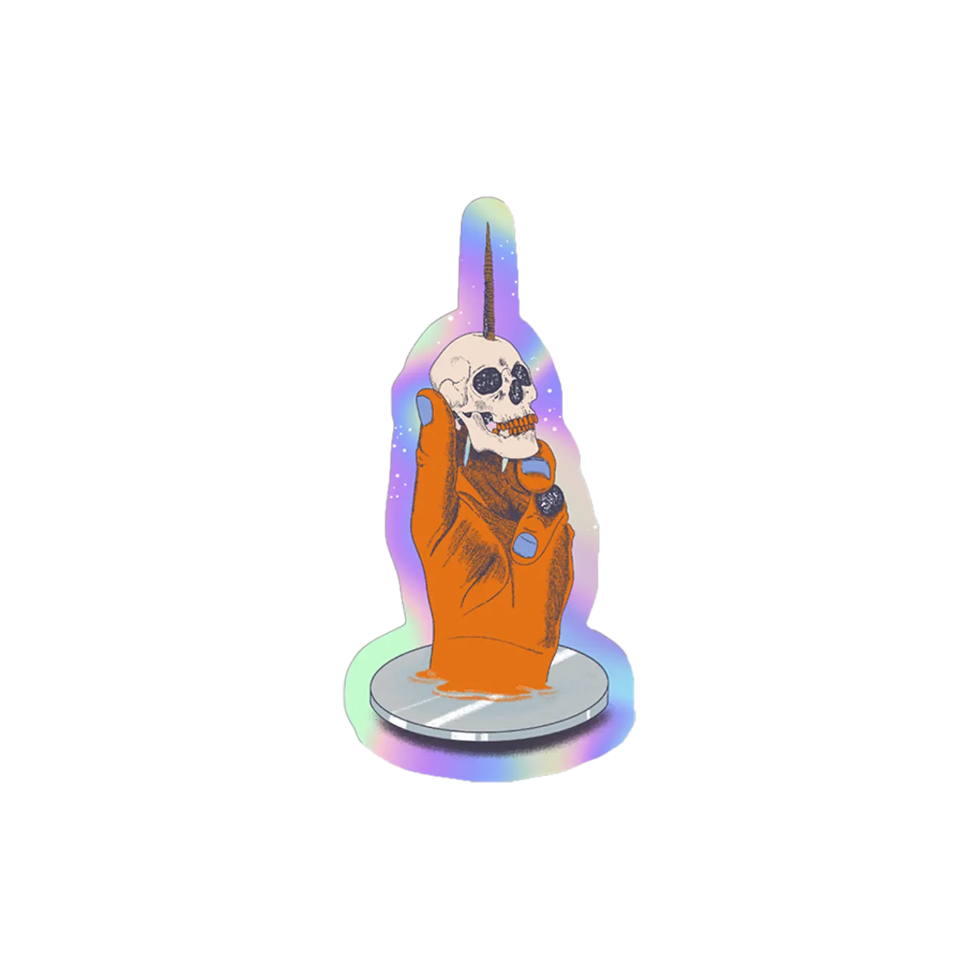 DJ Cummerbund SKULL FINGER STICKER