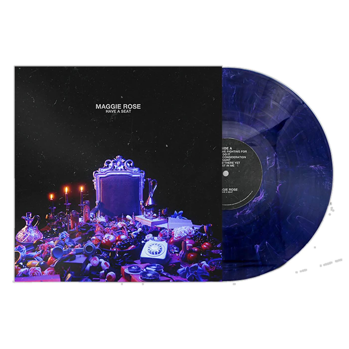 Maggie Rose HAVE A SEAT BLUE MARBLE VINYL