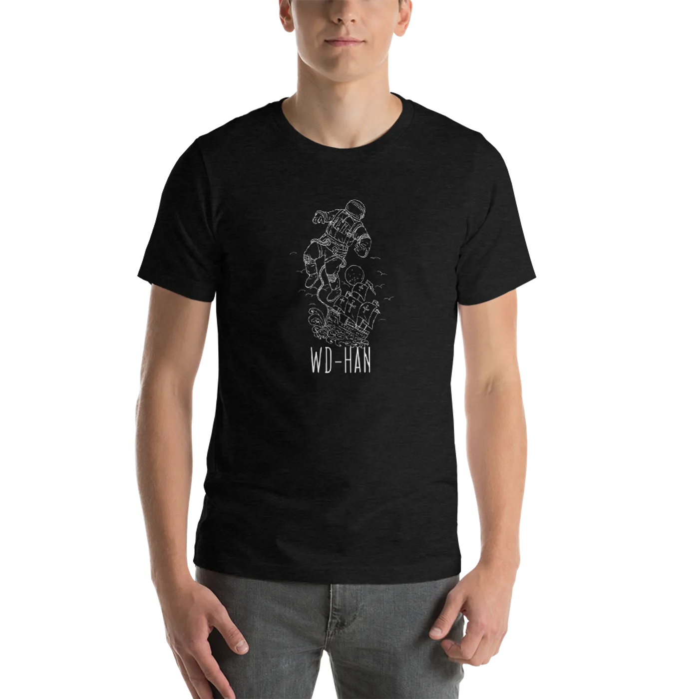 WD-HAN 'Spaceman' Men's Tee - Crew-Neck