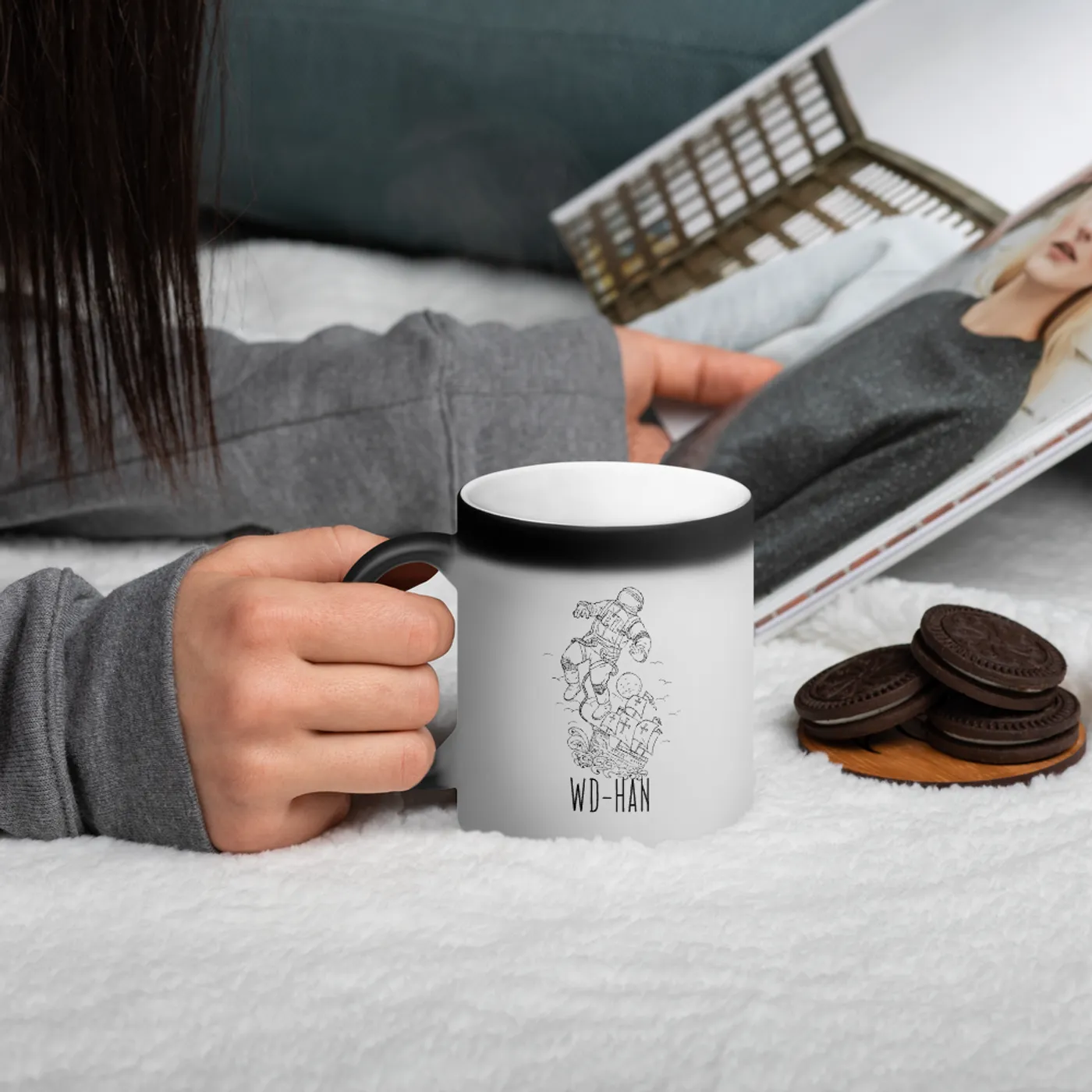 WD-HAN 'Spaceman' Magic Color Changing Mug