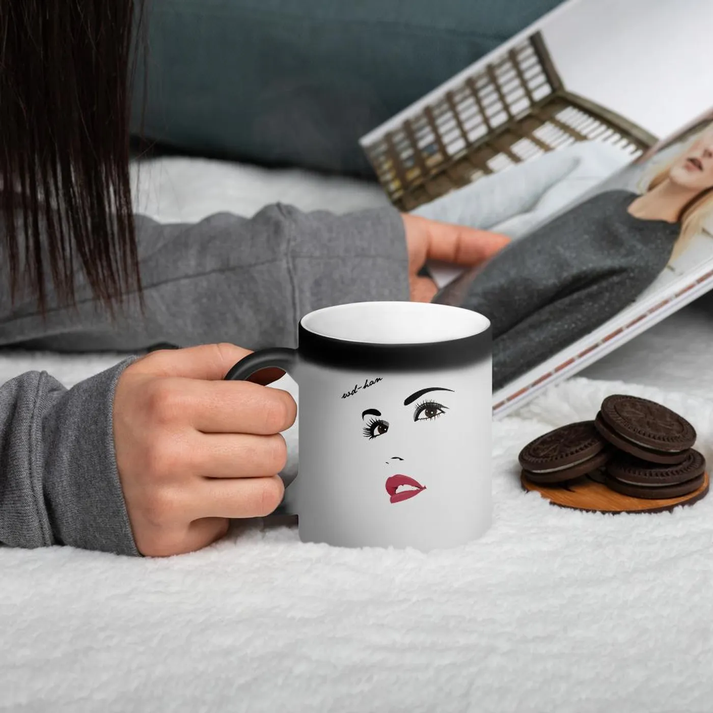 WD-HAN 'Red Sun' Magic Color Changing Mug