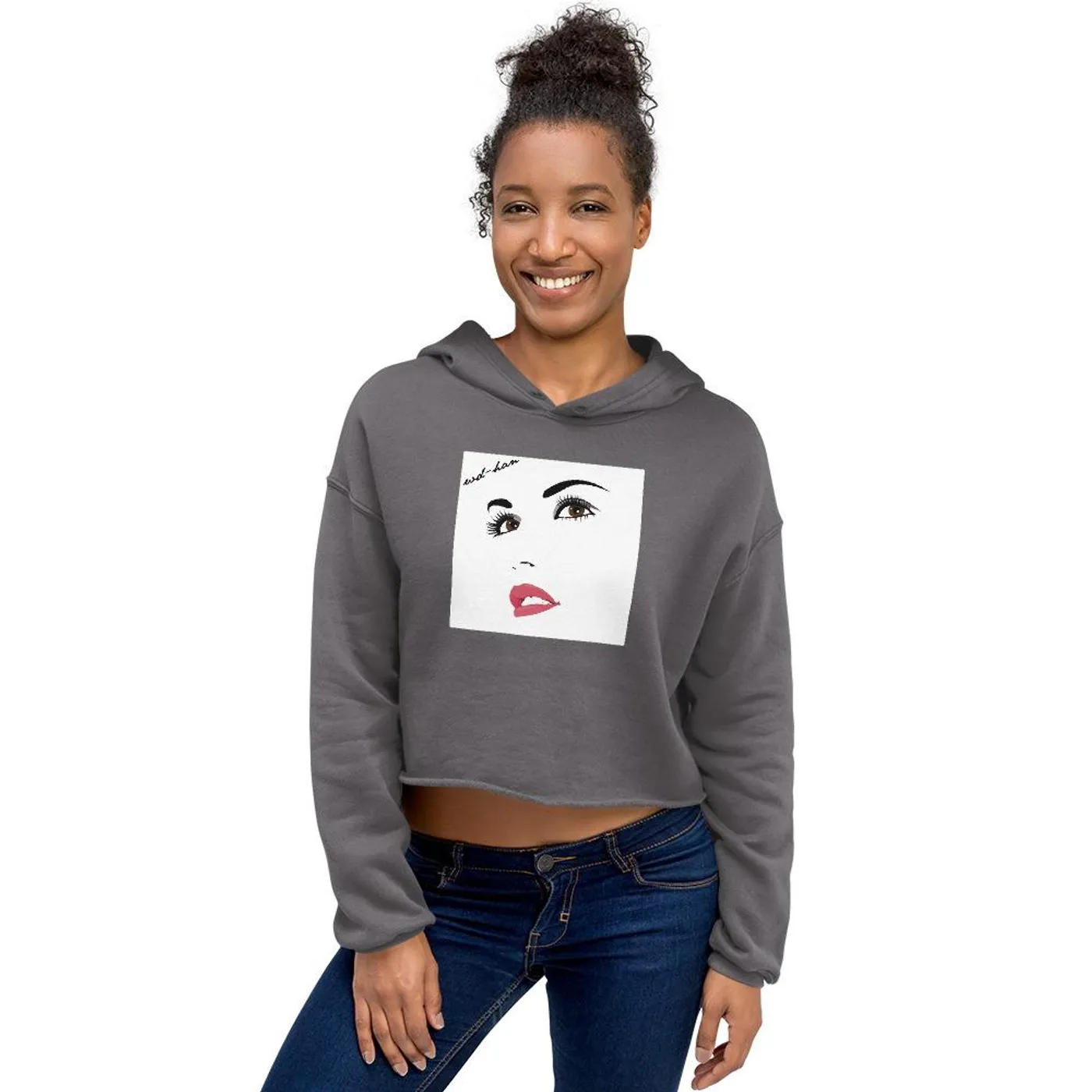 WD-HAN 'Red Sun' Trendy Crop Hoodie