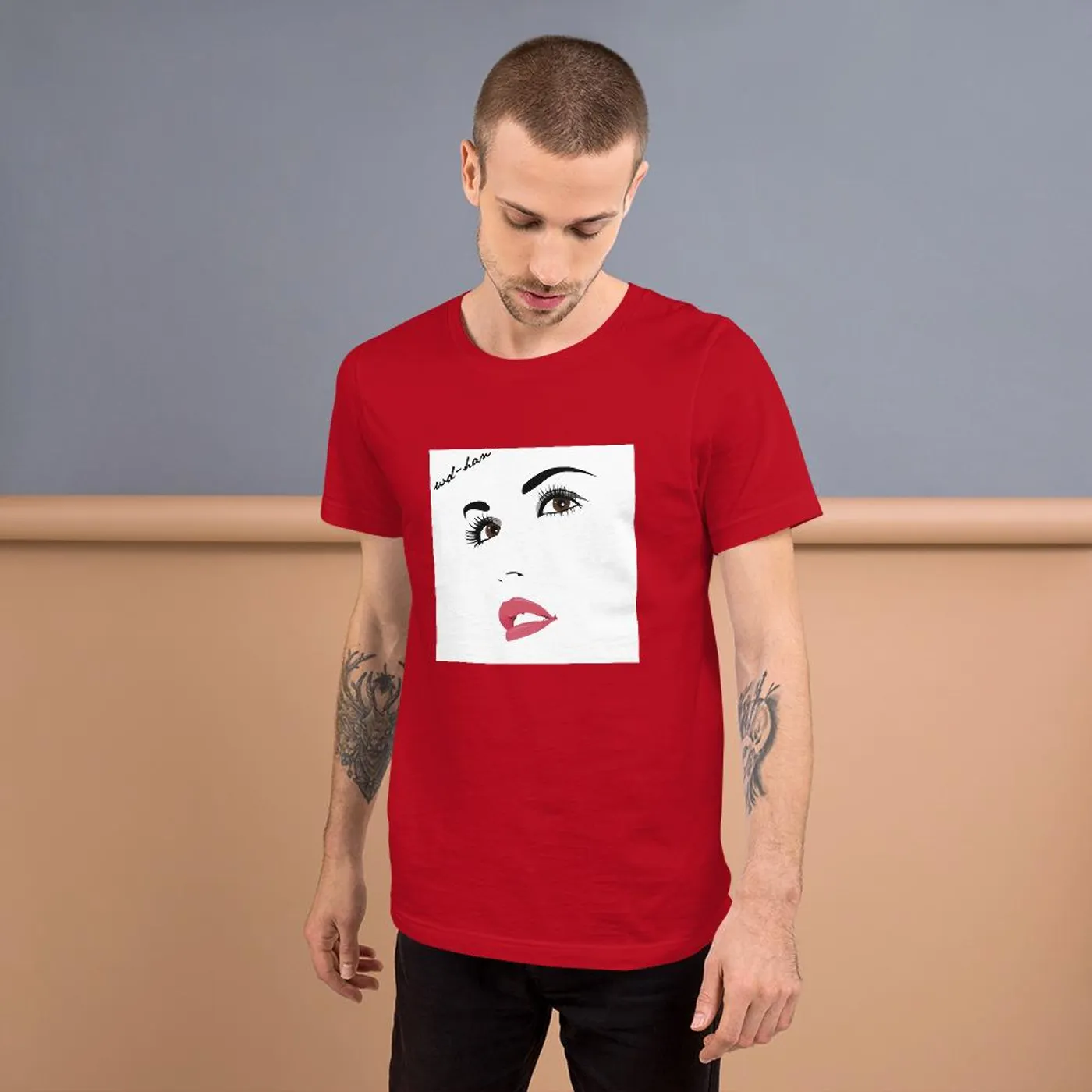WD-HAN 'Red Sun' Men's Tee - Crew-Neck