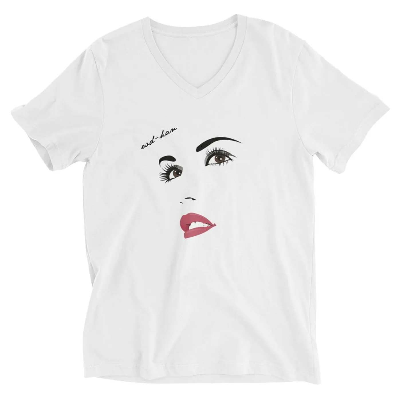 WD-HAN 'Red Sun' Unisex Tee - V-Neck