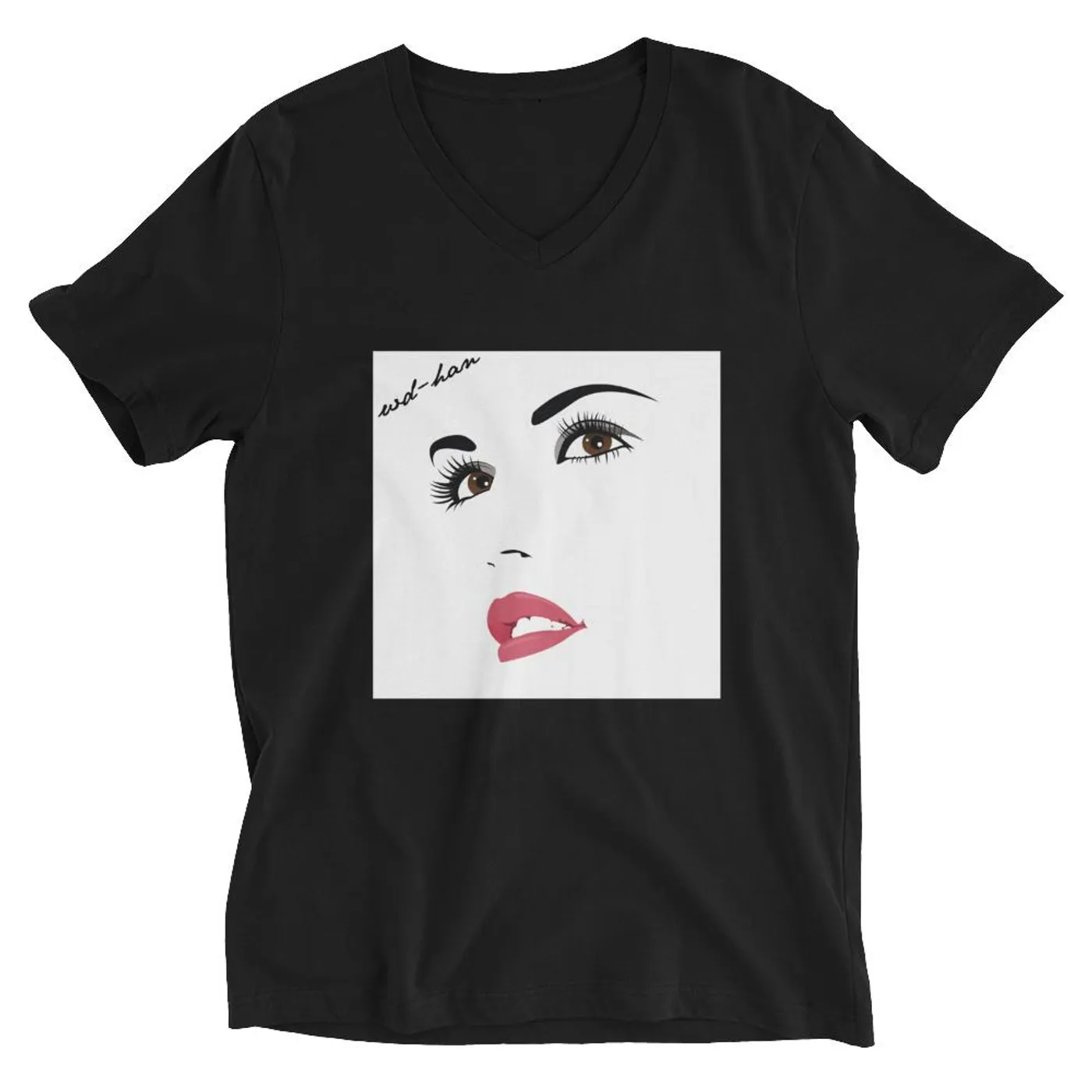 WD-HAN 'Red Sun' Unisex Tee - V-Neck