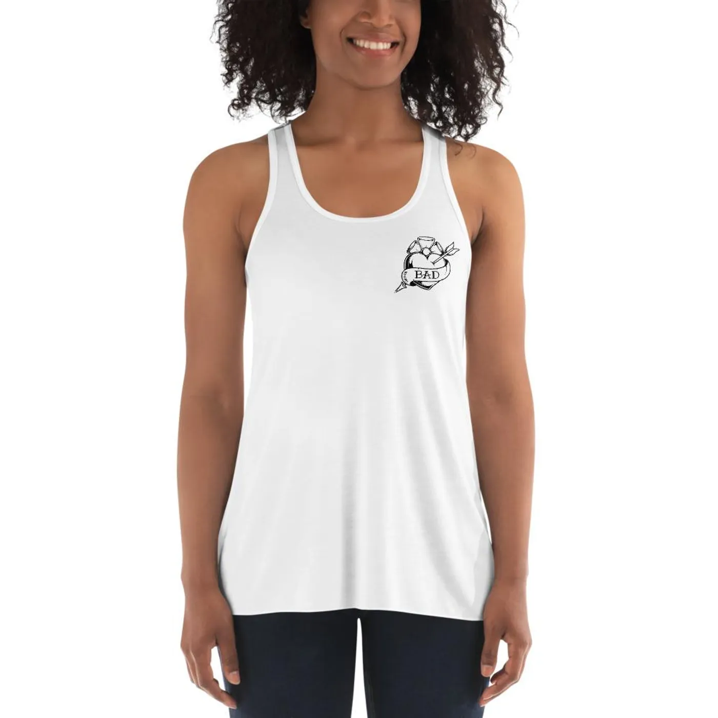 WD-HAN 'BAD' Women’s Tank - Flowy Racerback