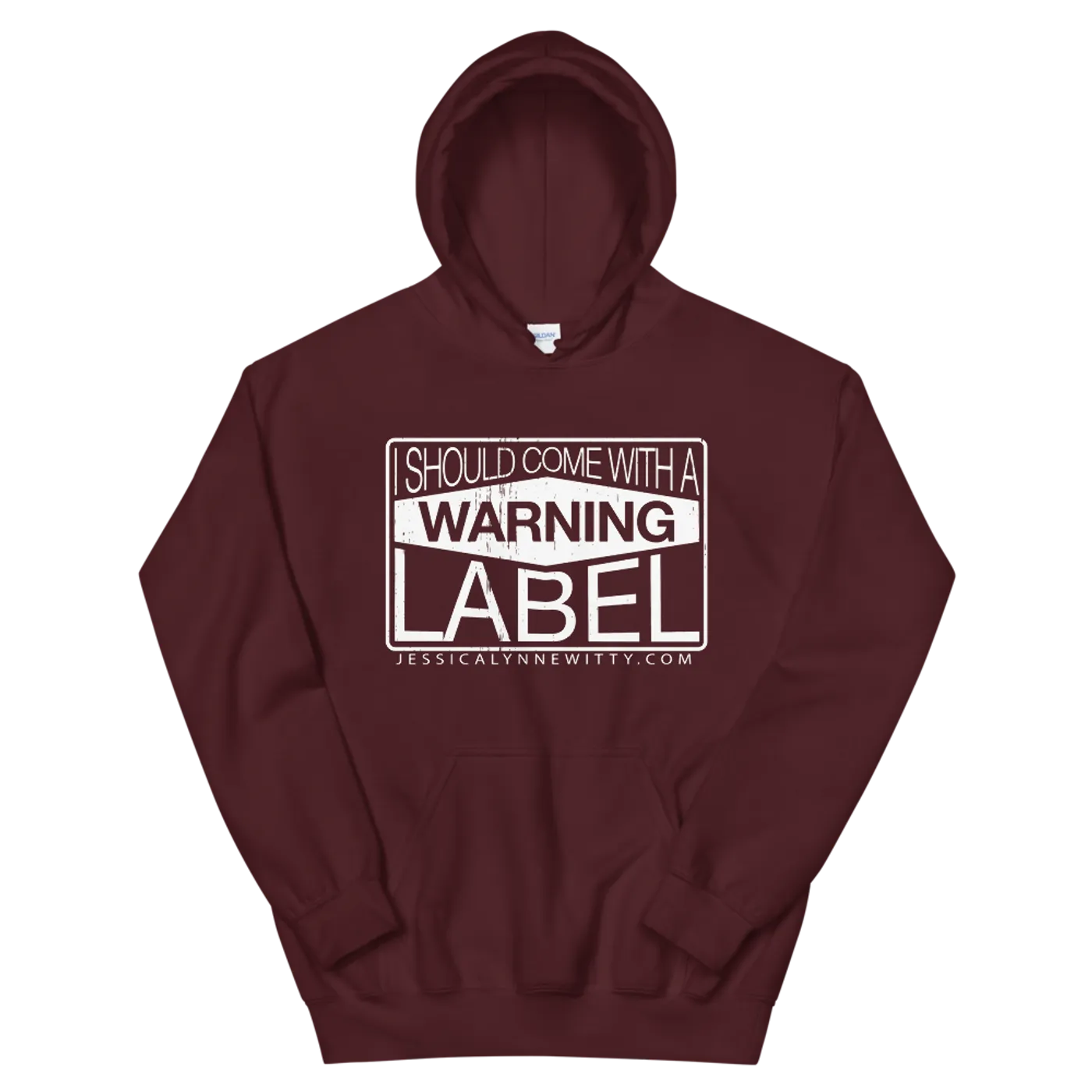 Jessica Lynne Witty I Should Come With A Warning Label Unisex Hoodie