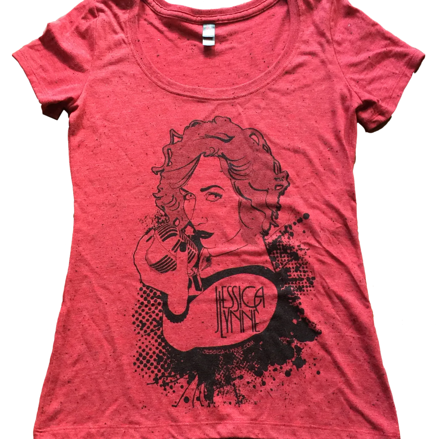Jessica Lynne Witty Jessica Lynne Women's Scoop Neck T-Shirt Red