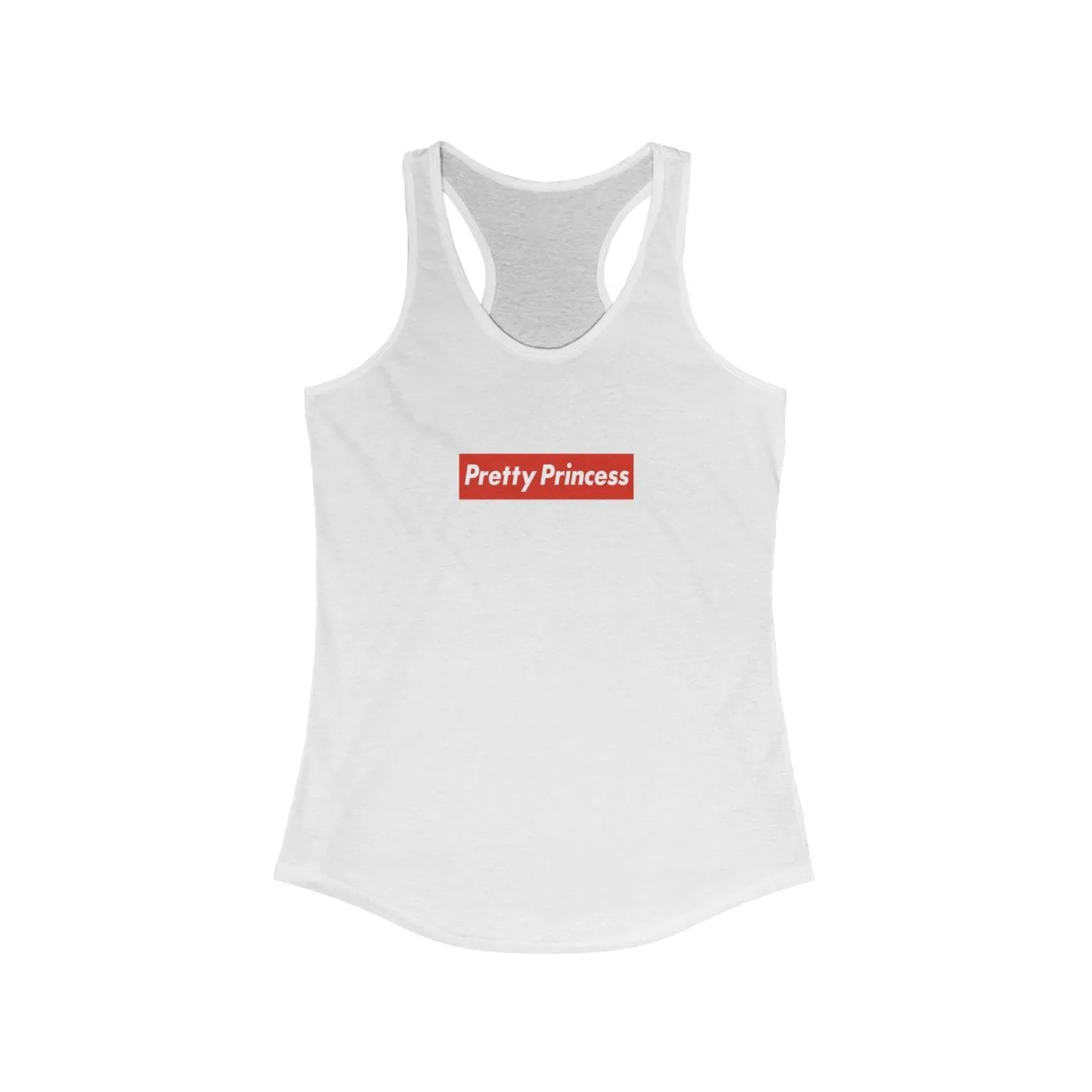 Shitty Princess Women's Ideal Racerback Tank in Pretty Princess Red Logo