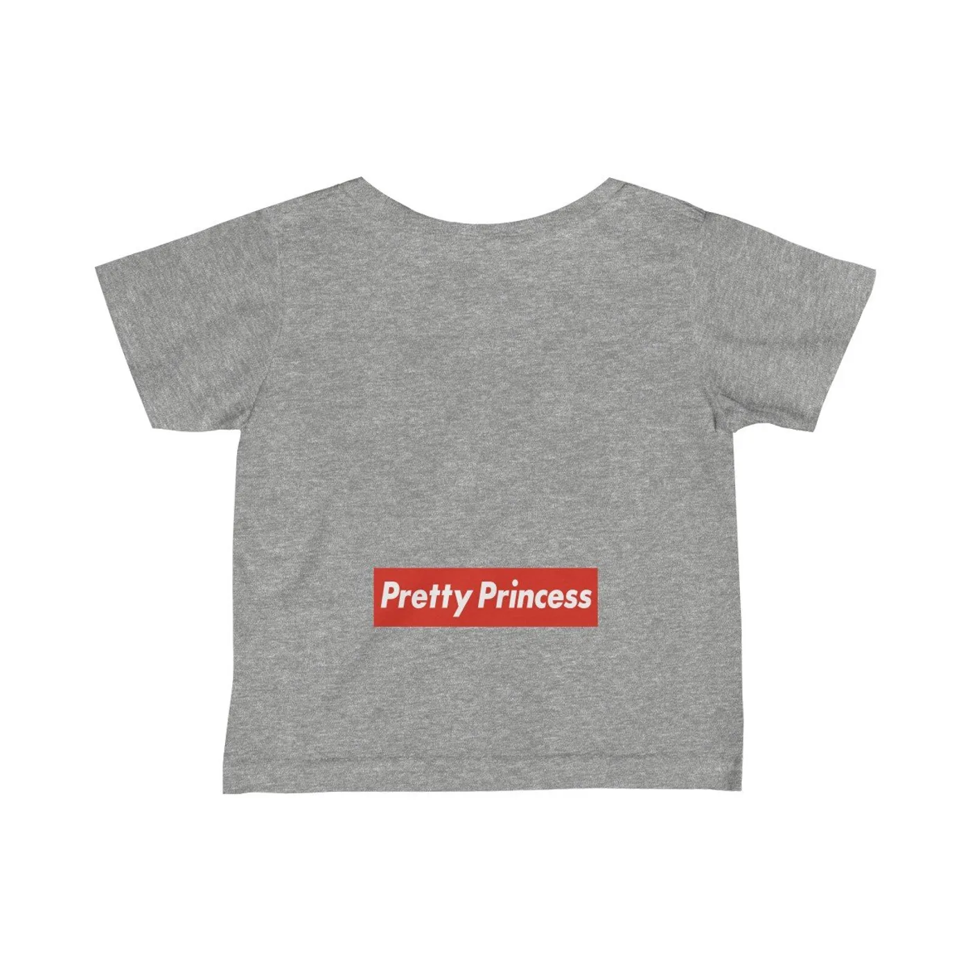 Shitty Princess Dog's Fine Jersey Tee in Pretty Princess Red Logo