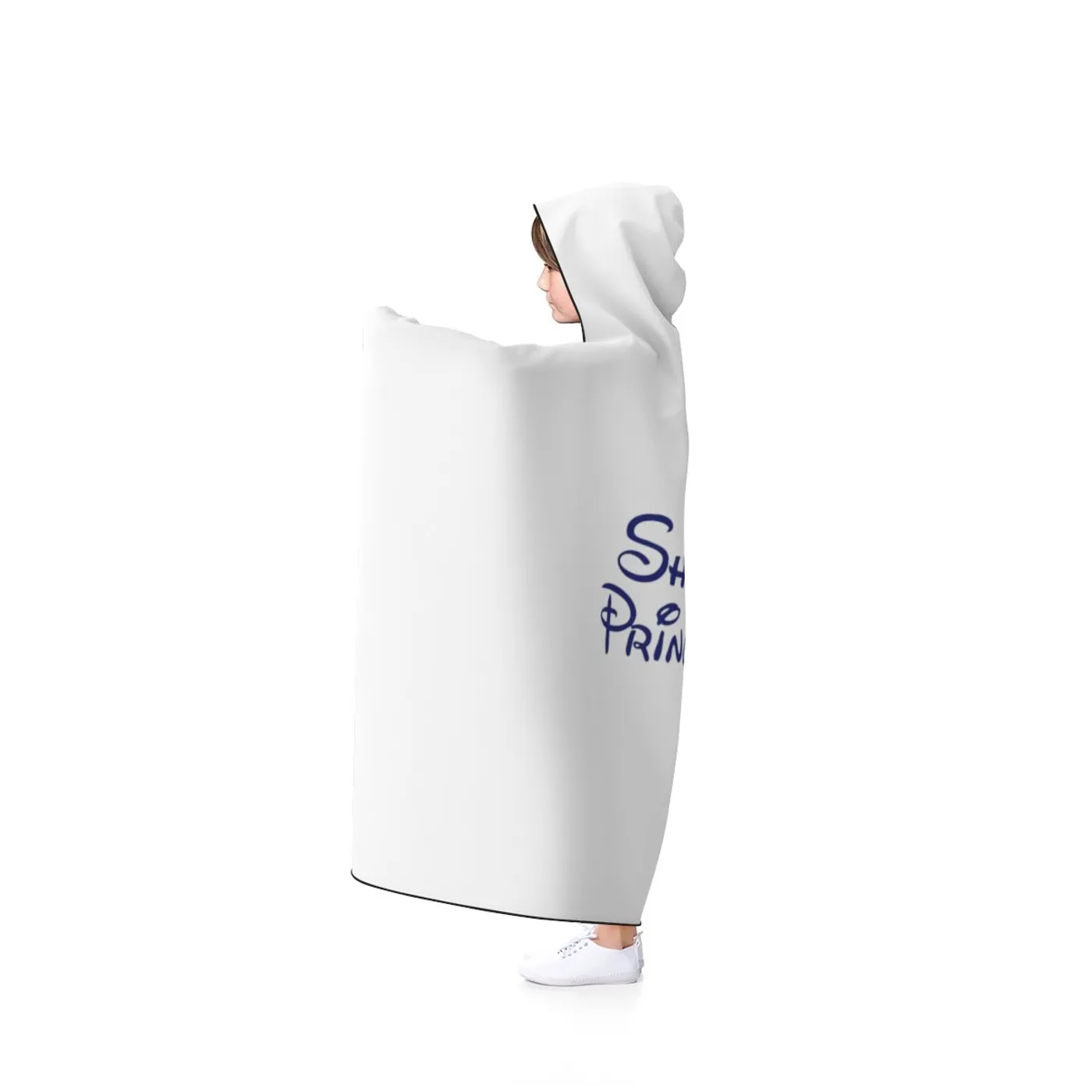 Hooded Blanket Shitty Princess Navy OG Logo