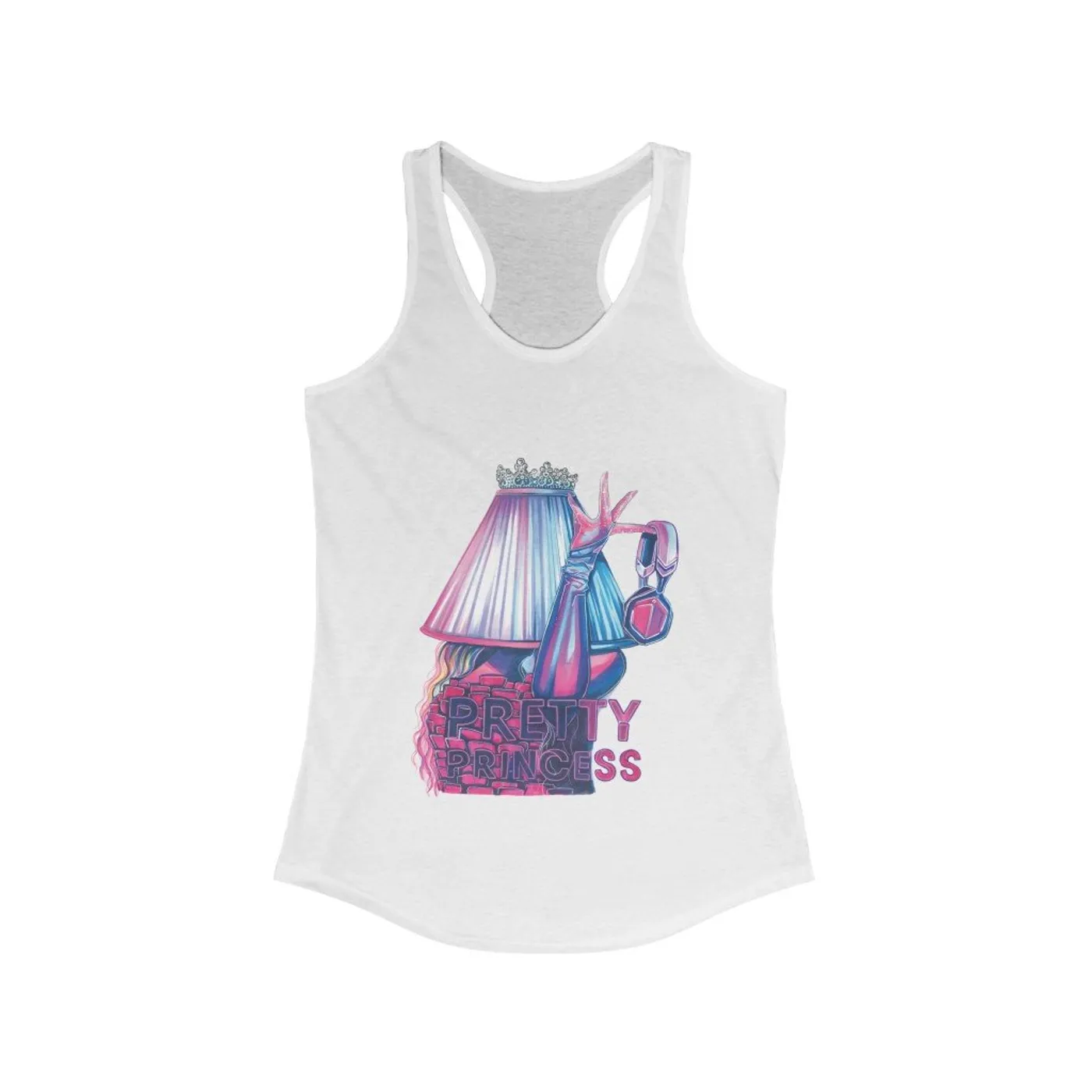 Shitty Princess Women's Ideal Racerback Tank in Pretty Princess Collection