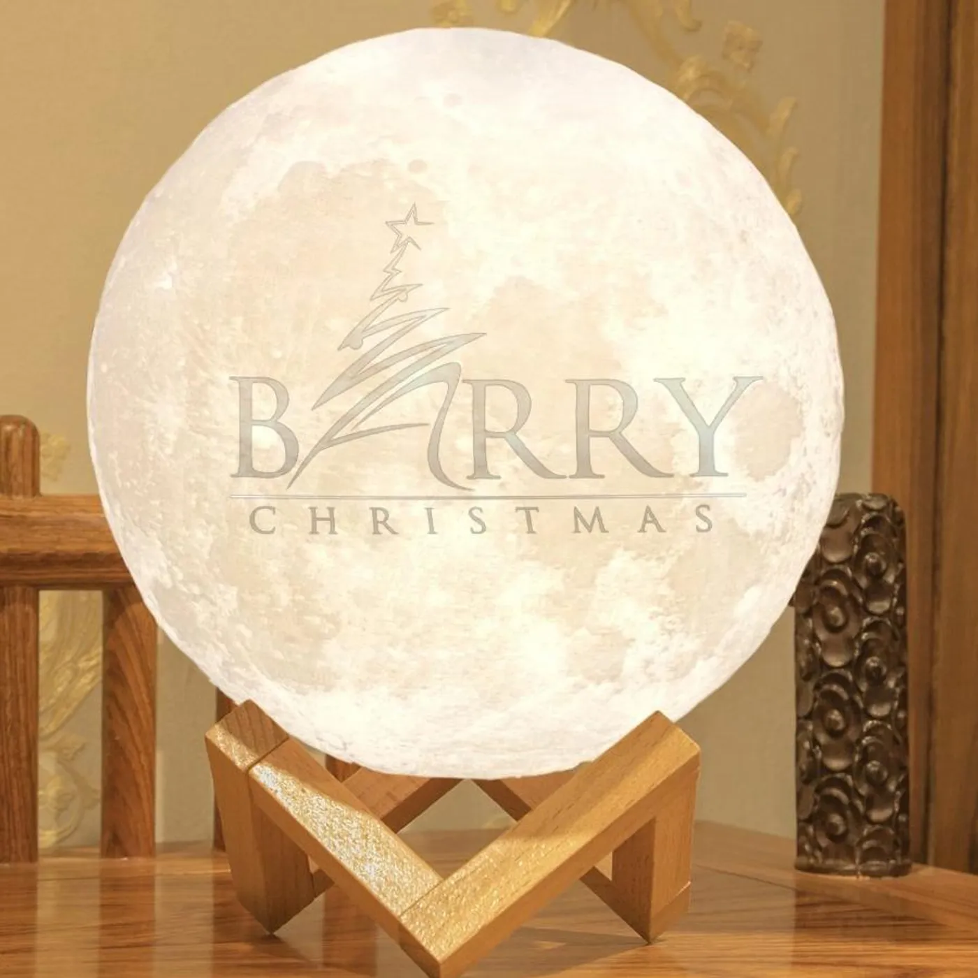 Barry Manilow Barry Christmas Moon Lamp