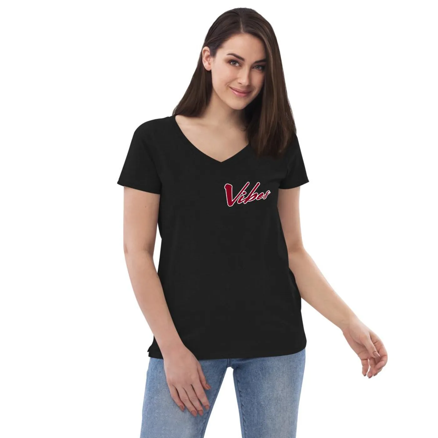 Mikewitdamac Vibes women’s v-neck t-shirt