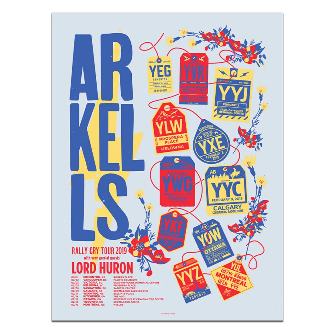 Arkells Canada Rally Cry Tour 2019 Poster