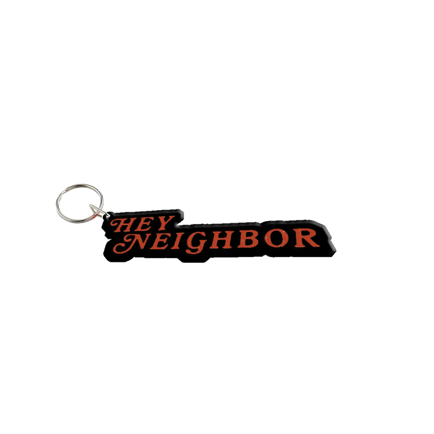 poutyface Hey Neighbor Black Keychain