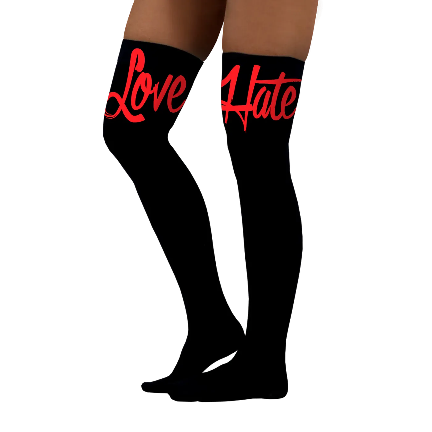 YFN Lucci Love Hate Knee High Socks
