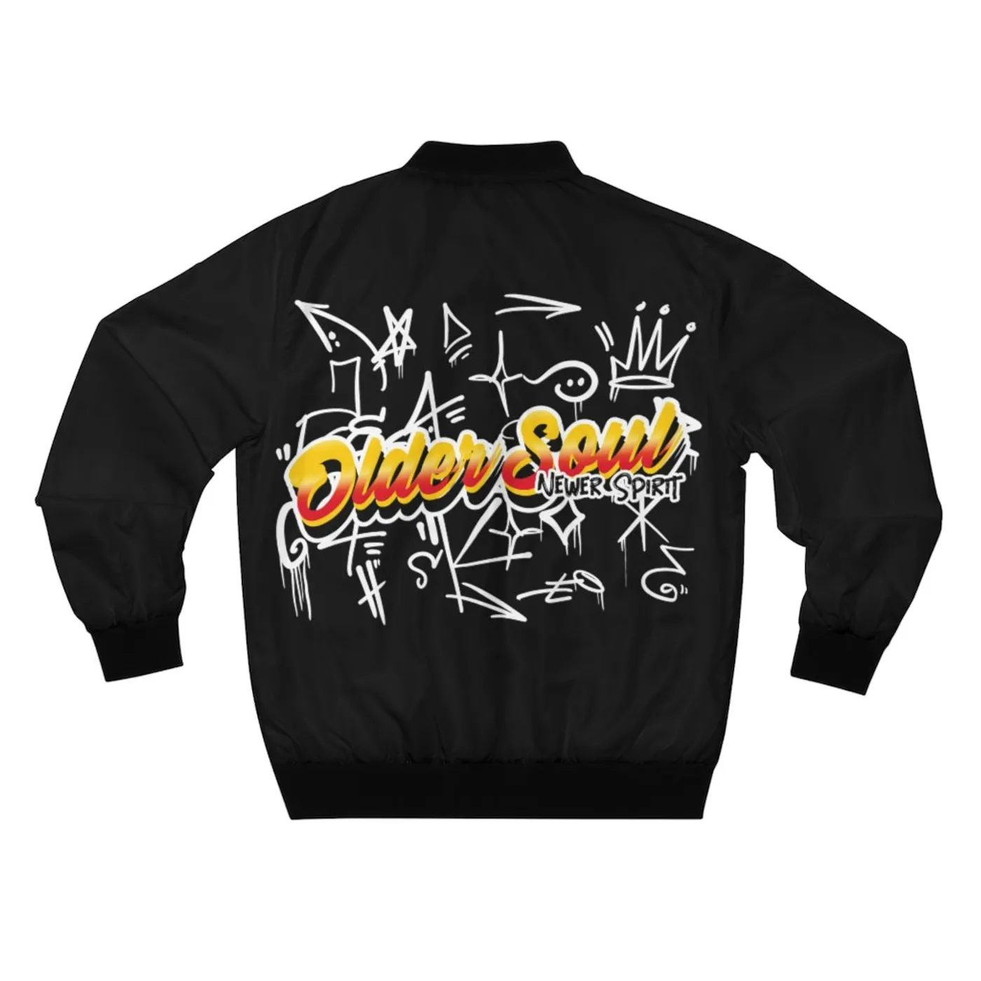 Phenix Red Men's "Older Soul, Newer Spirit" AOP Bomber Jacket