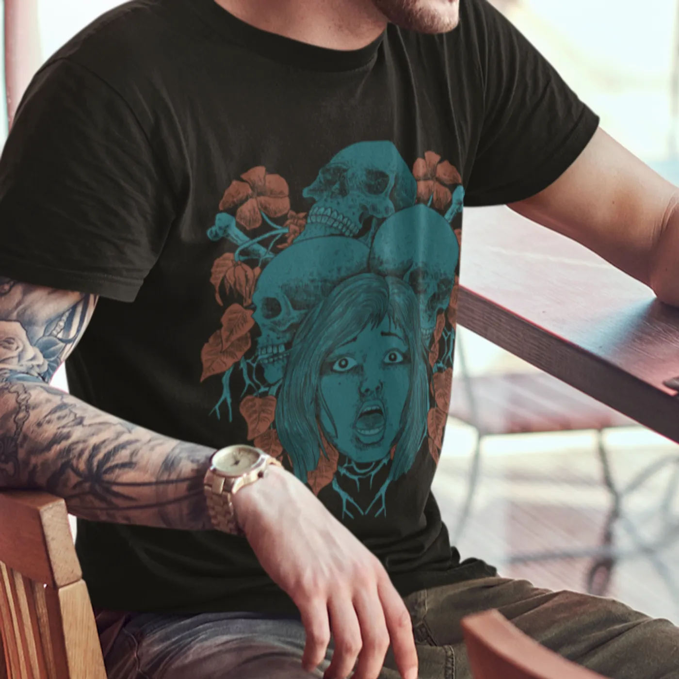 Onlap T-shirt Scary