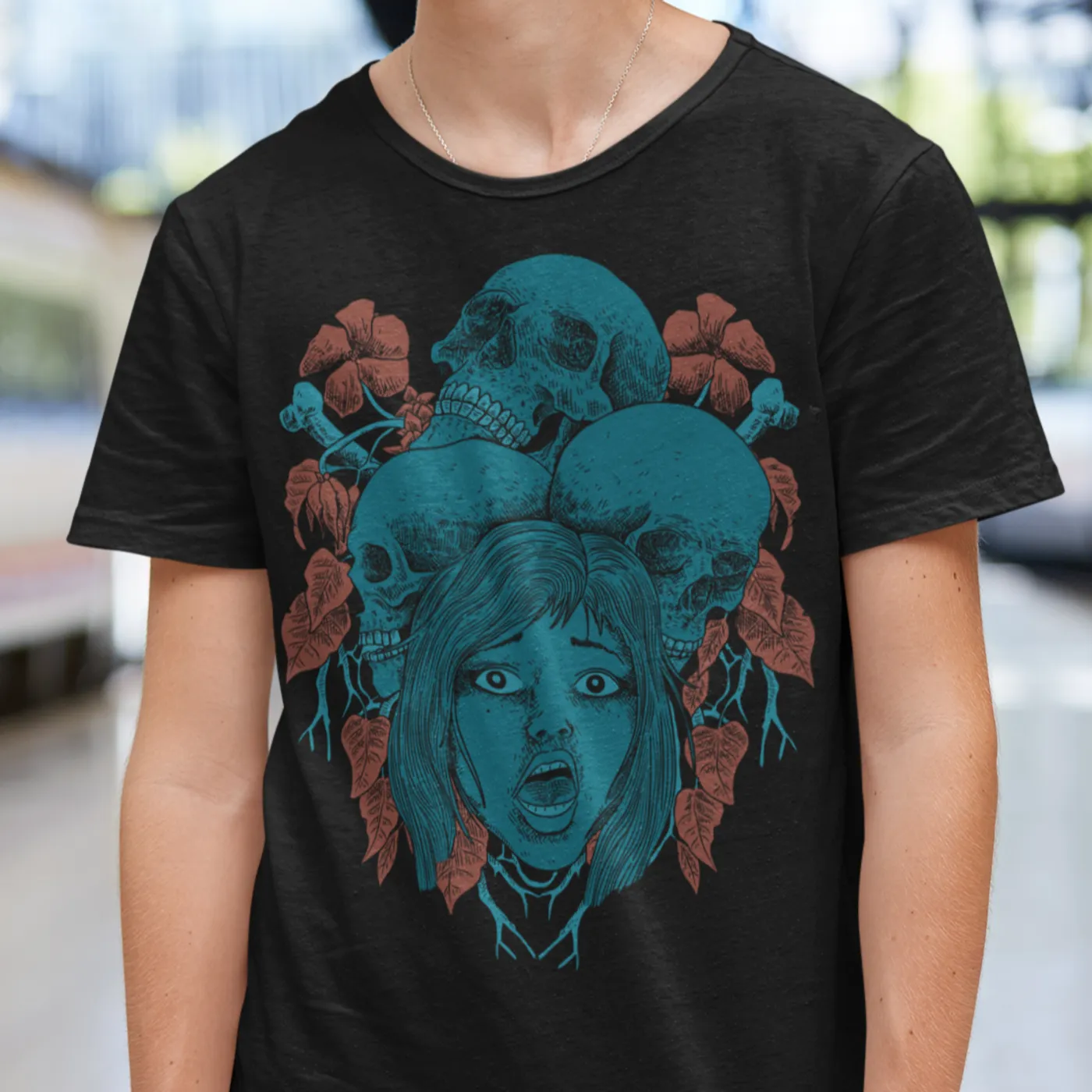 Onlap T-shirt Scary