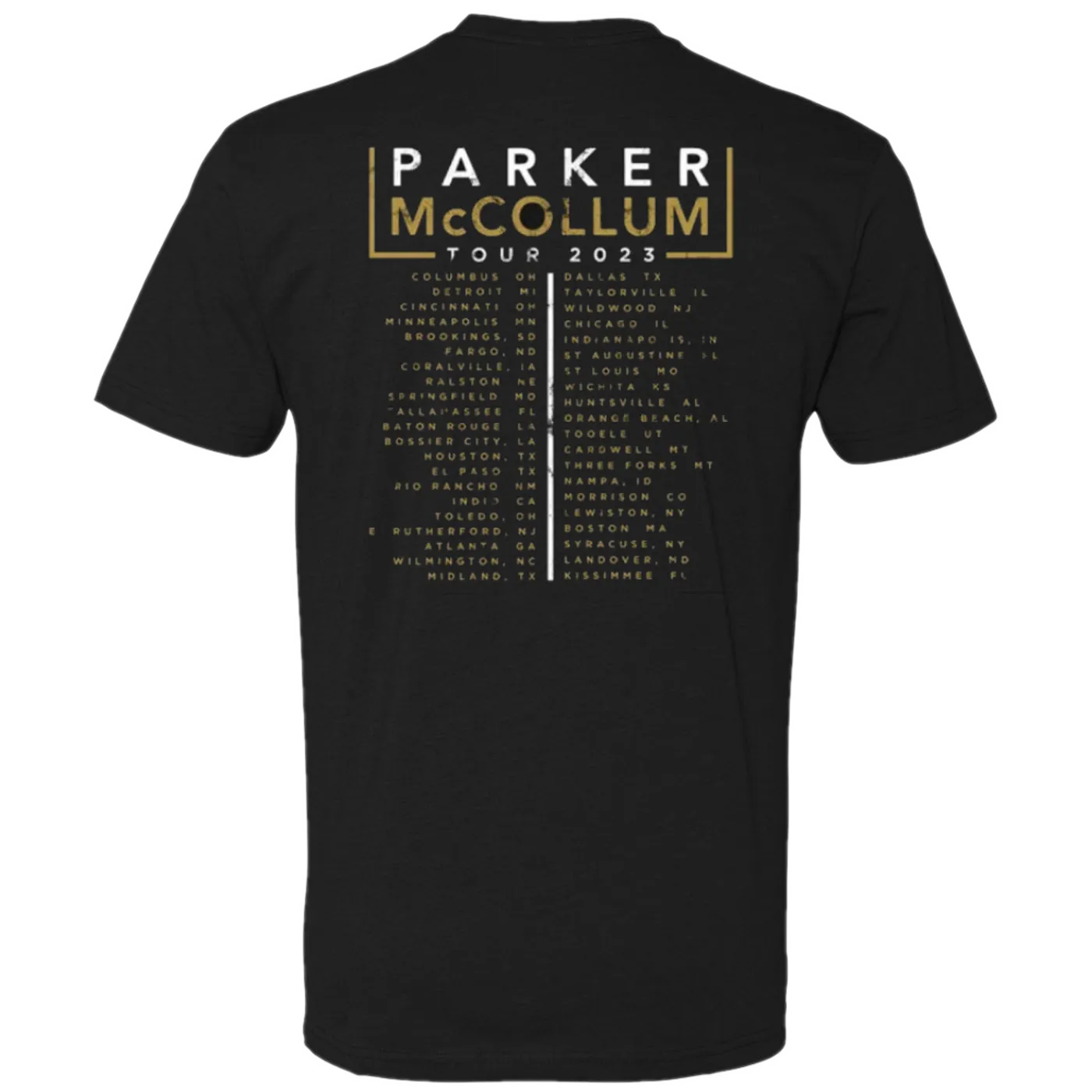 Parker McCollum 2023 Gold Chain Cowboy Tour Tee