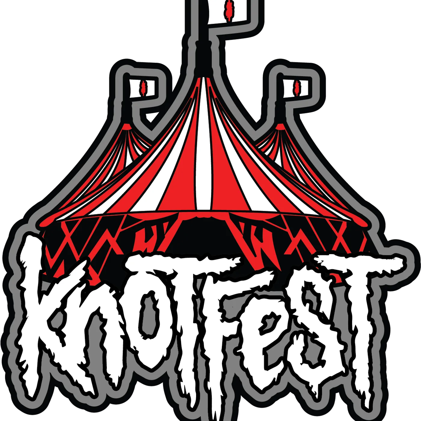 Knotfest Roadshow Tent Engraved Metal Pin