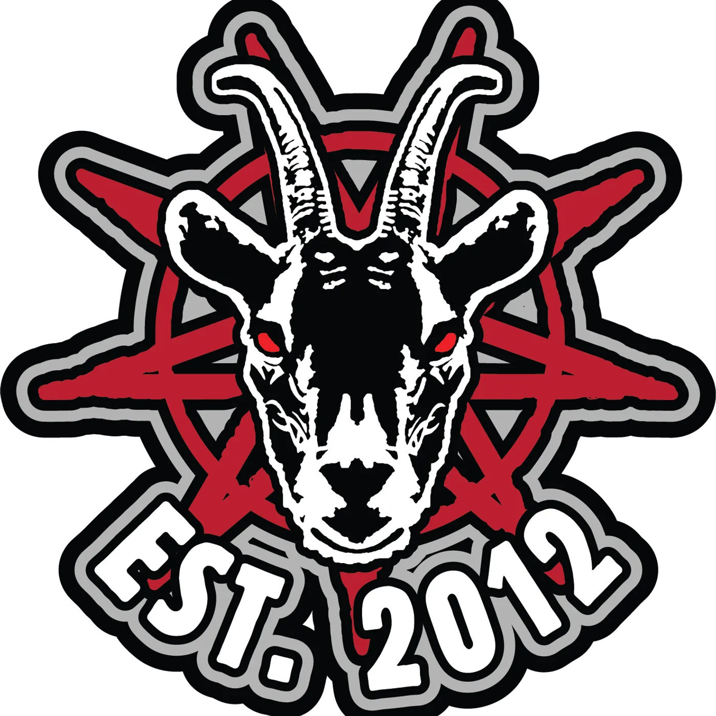 Knotfest Goat Head EST. 2012 Engraved Metal Pin