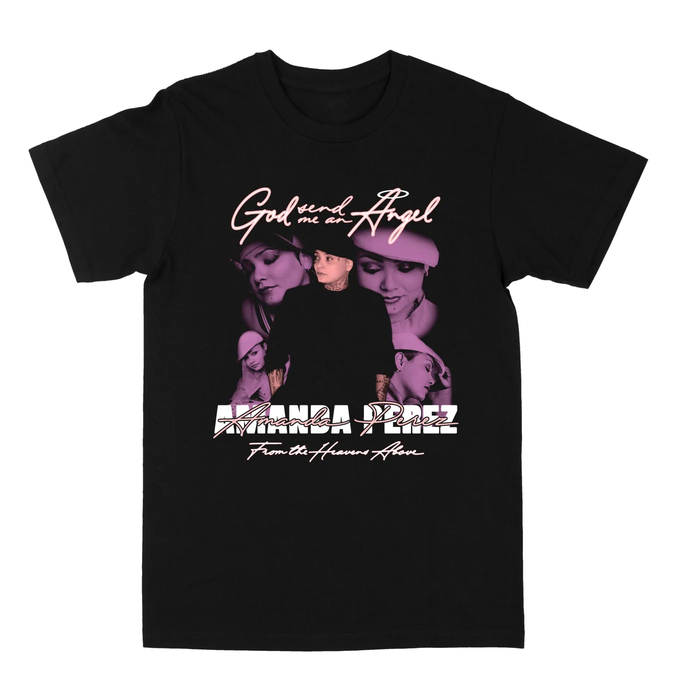 Amanda Perez Send Me An Angel "Black" Tee