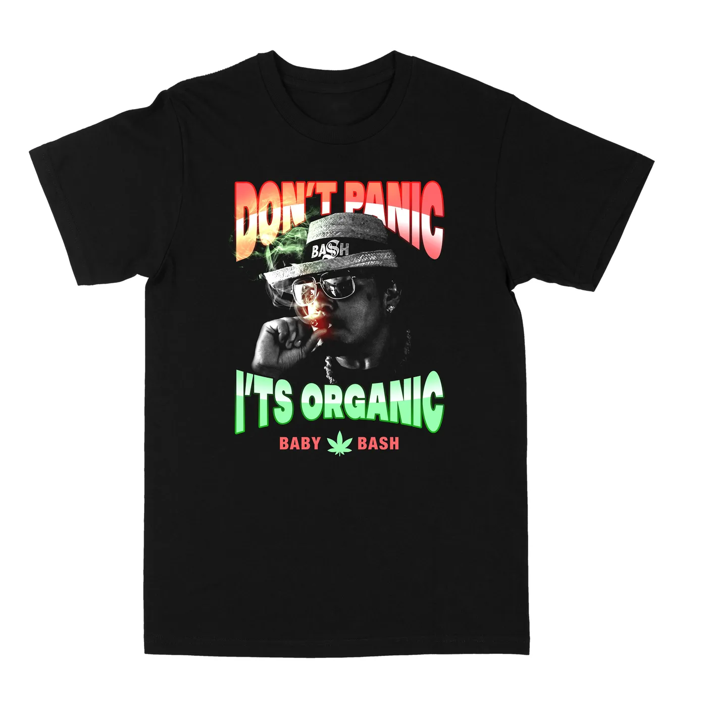 Baby Bash Don't Panic Vintage "Black" Tee