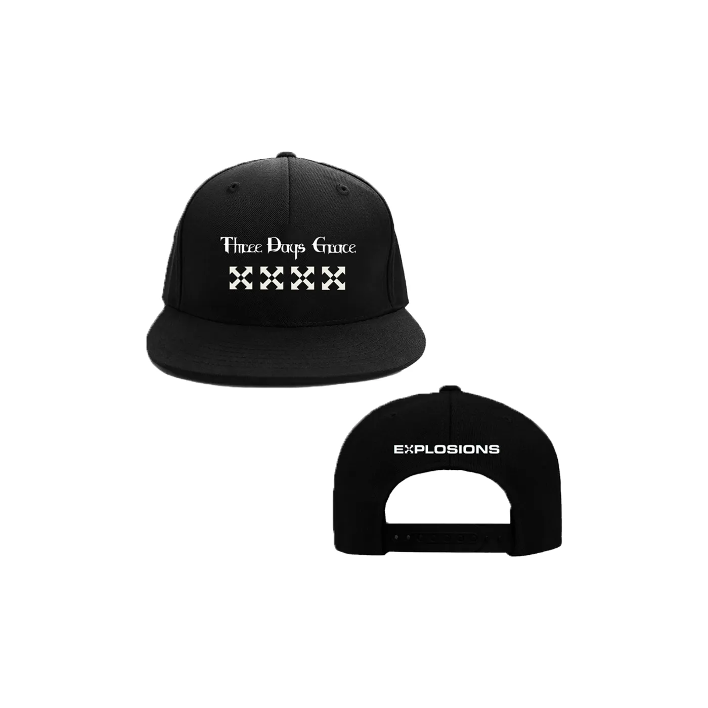 Three Days Grace EXPLOSIONS 2023 Snap-Back Tour Hat