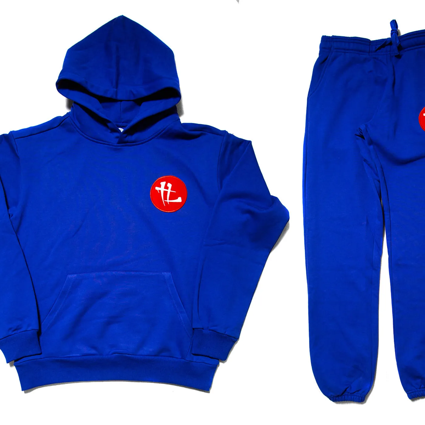 Krayzie Bone TL Embroidered Patch "Royal Blue" Premium Cotton Terry Sweatsuit