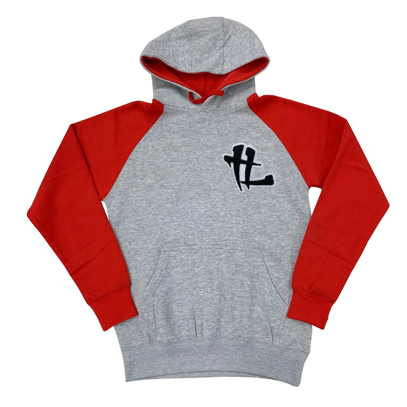 Krayzie Bone TL Chenille "2Tone Grey/Red" Hoodie