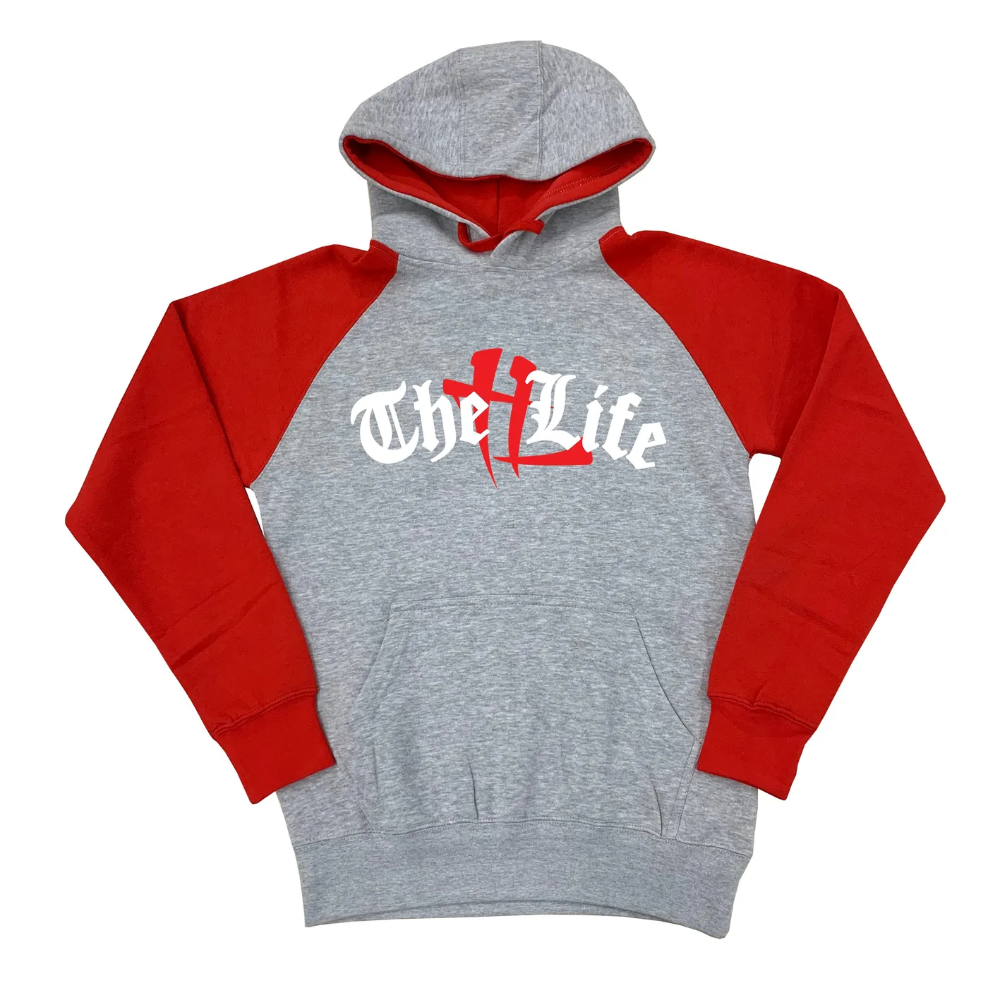 Krayzie Bone TL Old English "2Tone Grey/Red" Hoodie