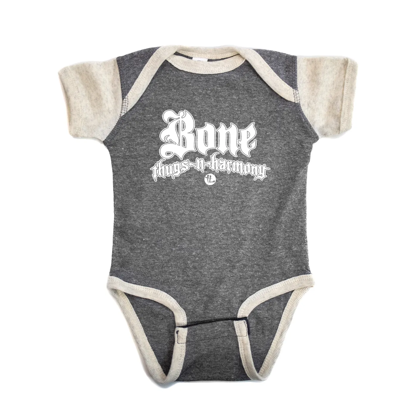 Premium Onesie Bone Thugs-N-Harmony Logo "Heather Grey/Sand"