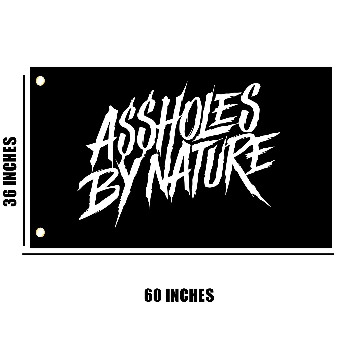 TraeMerch Assholes By Nature "Flag"
