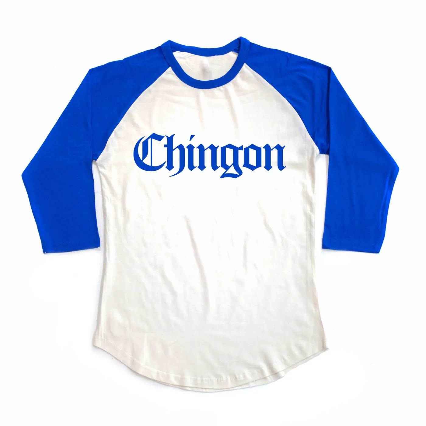 George Lopez Chingon "Royal Blue and Cream" Raglan