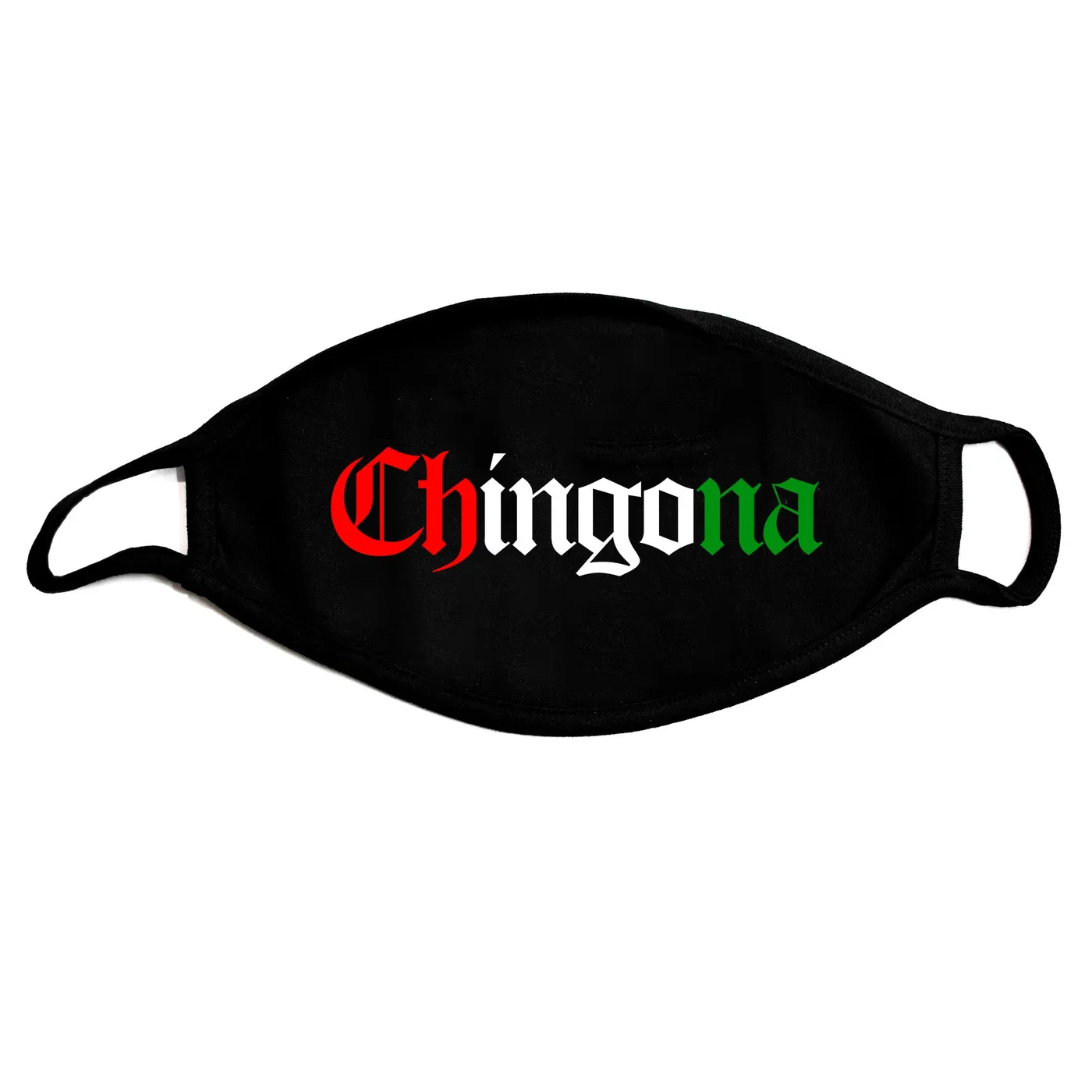 George Lopez Chingona "Red, White, & Green" Black FaceMask