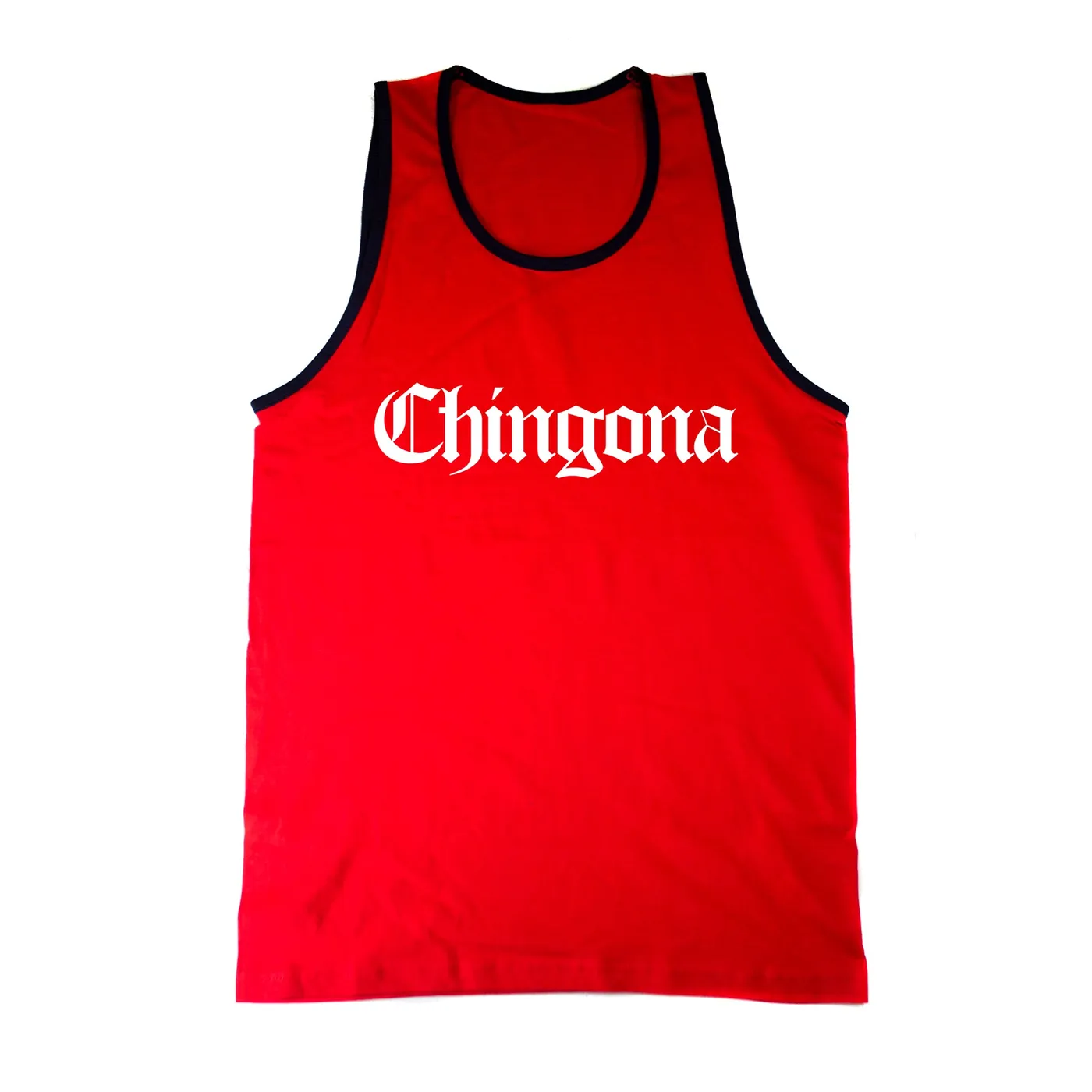 George Lopez Chingona "Red/Navy Trim" Tank Top