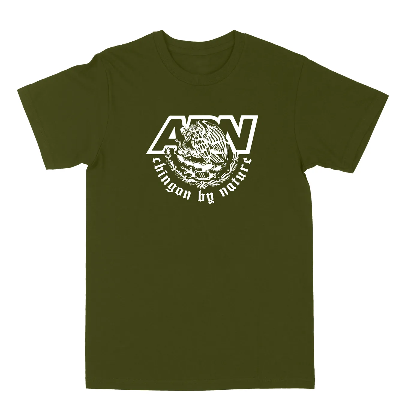 George Lopez Chingon By Nature Seal "Olive" Tee