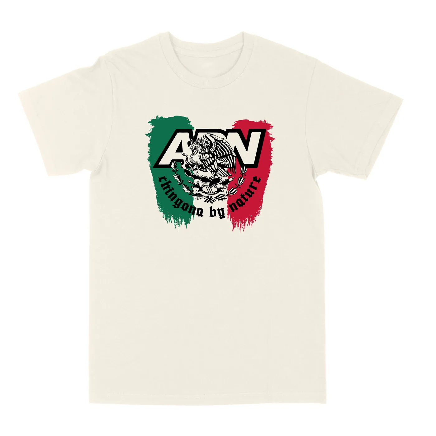 George Lopez Chingona By Nature Flag "Cream" Tee