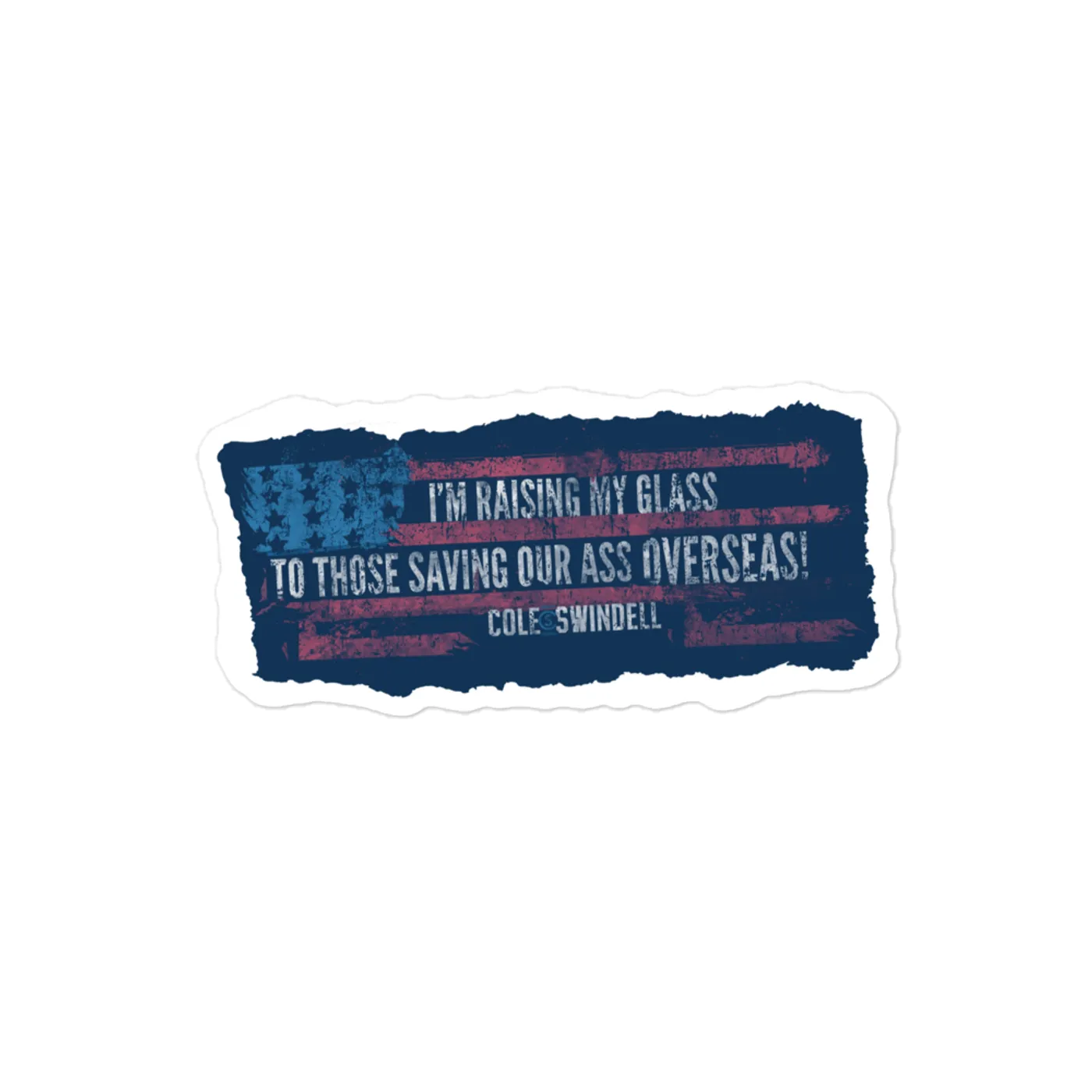 Cole Swindell Patriotic Sticker