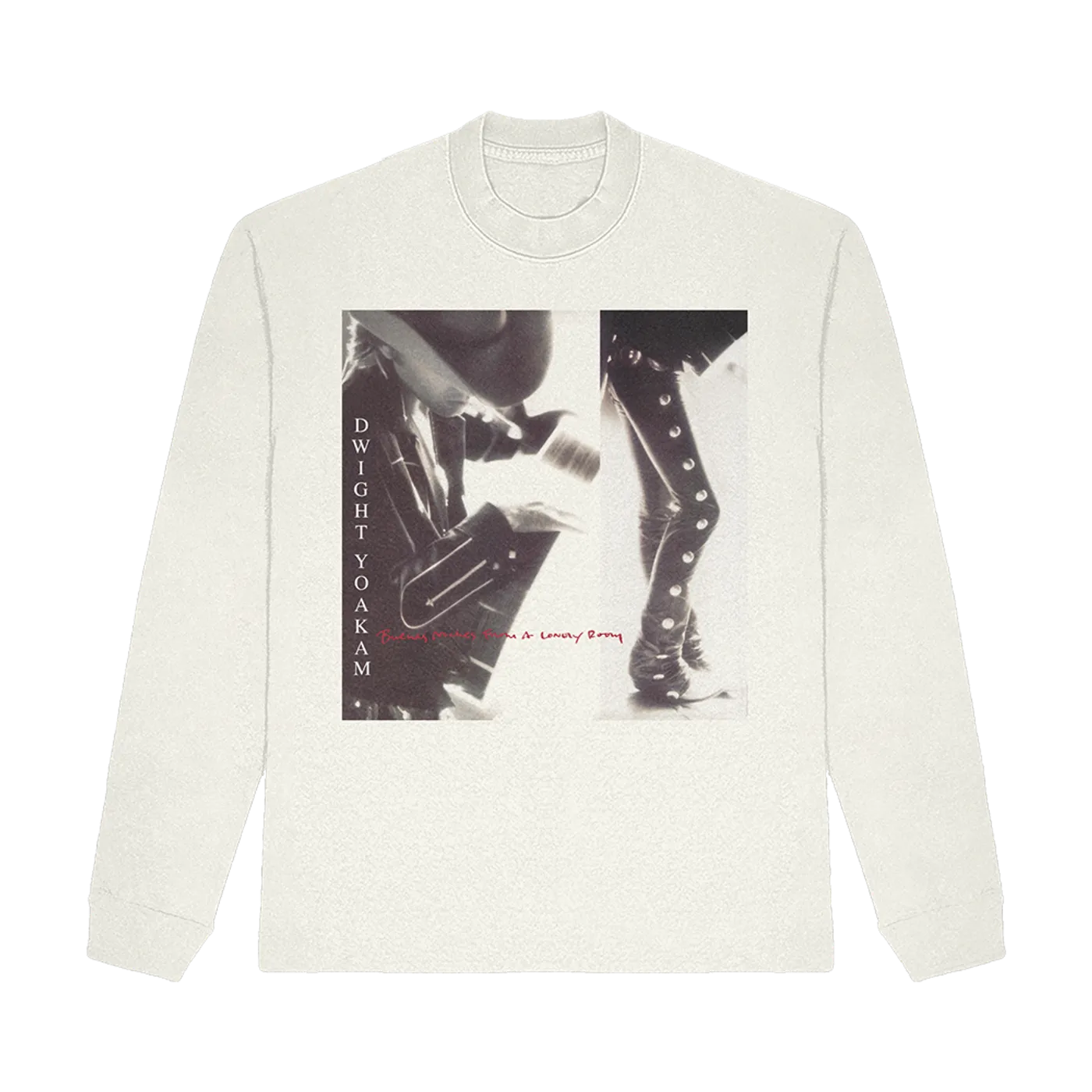 Dwight Yoakam Buenas Noches Longsleeve (White) T-Shirt