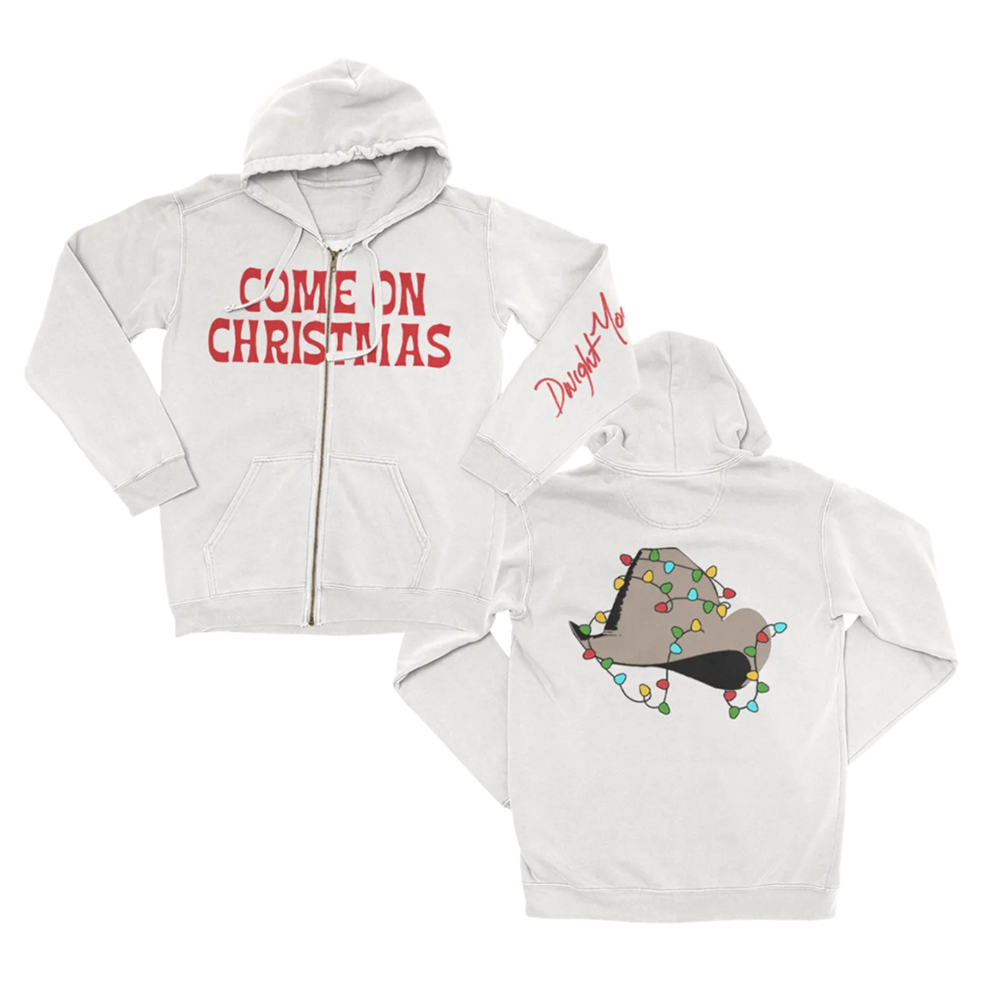 Dwight Yoakam Come On Christmas Zip Hoodie